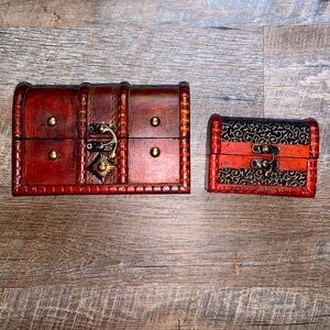 Vintage wooden jewelry boxes